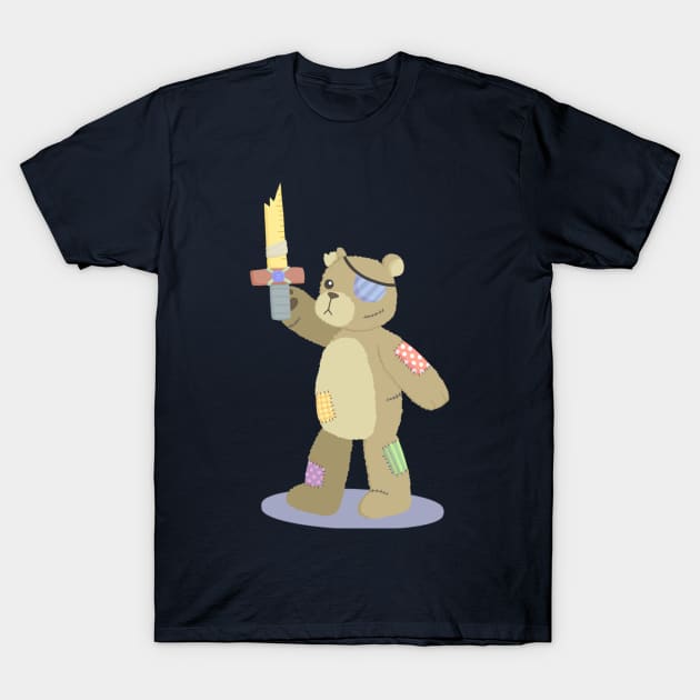 Teddy Warrior T-Shirt by KammyBale